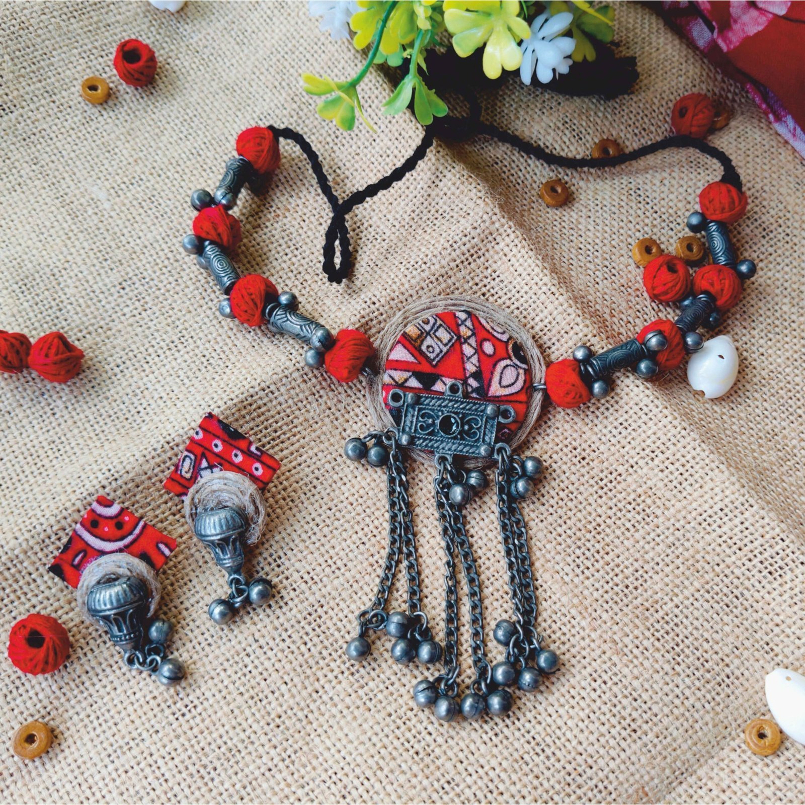Handwoven Fabric Jewllery