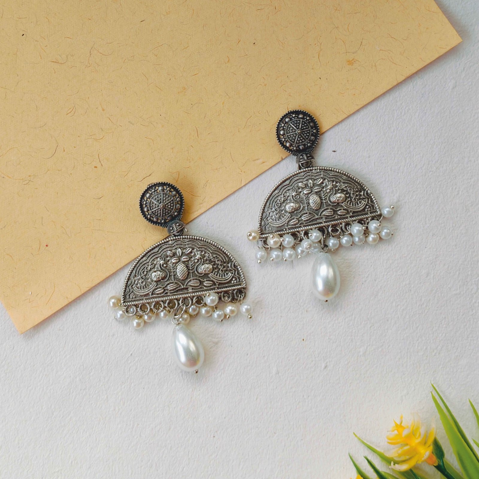 Brass earrings