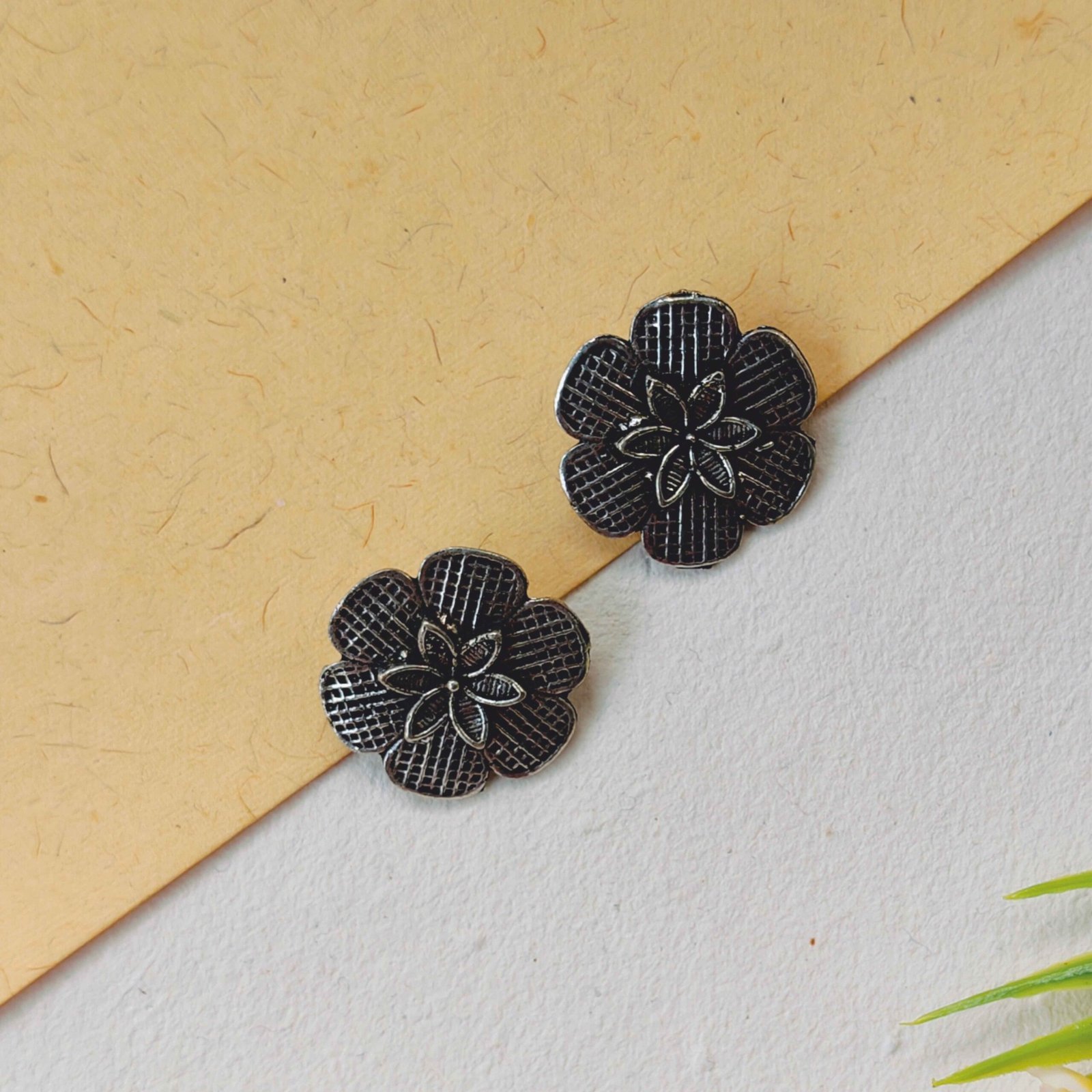 Flower Motif Stud