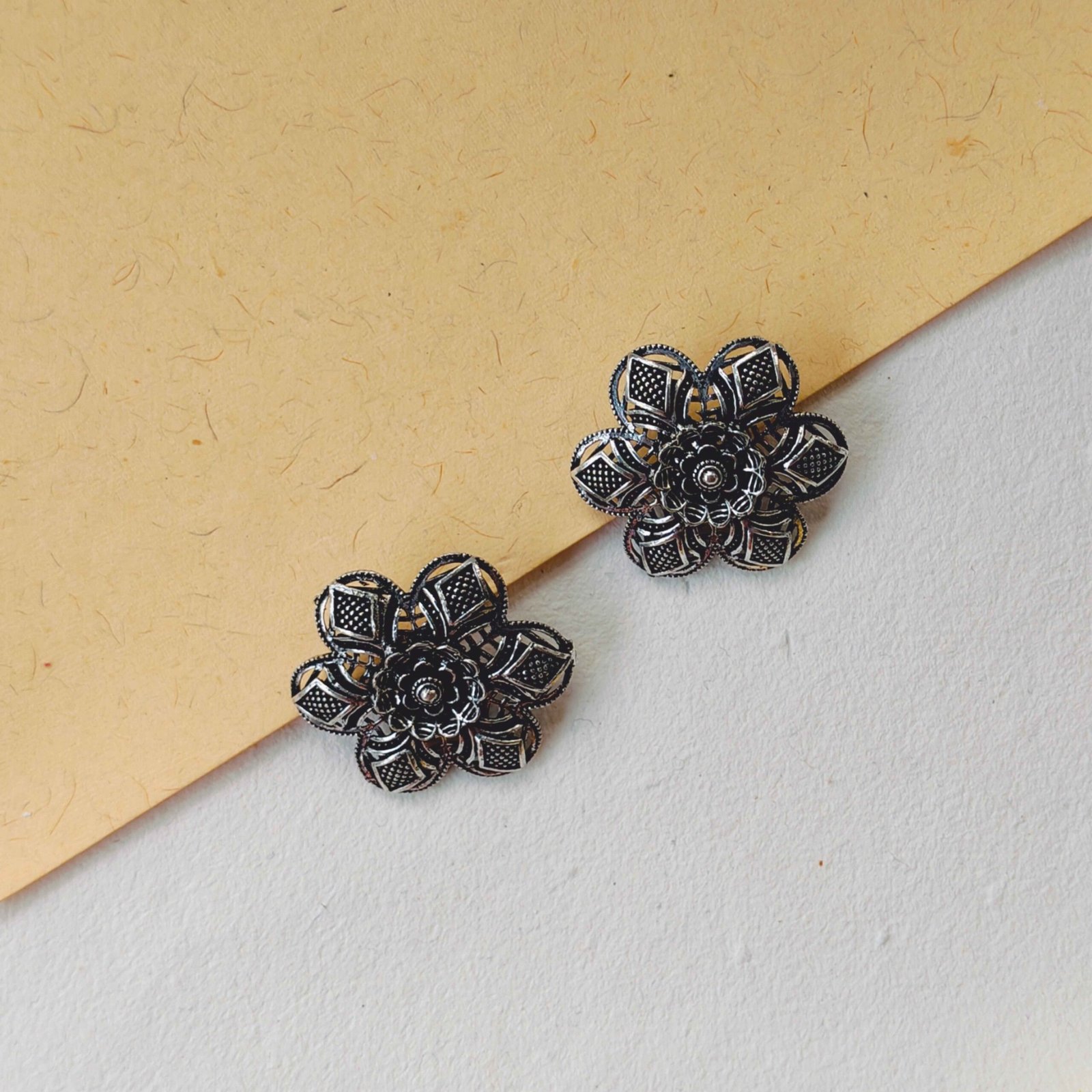 Flower Motif Stud