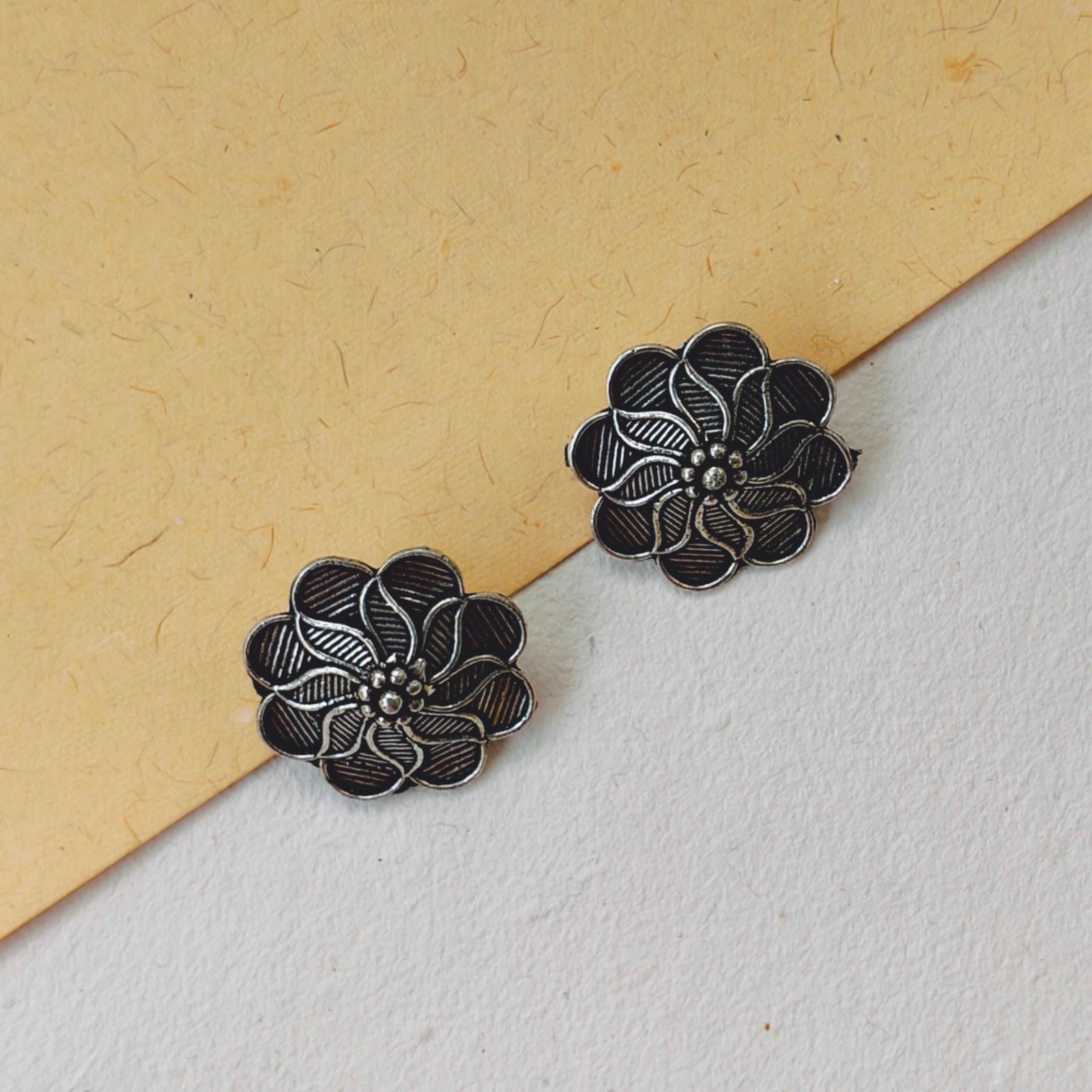 Flower Motif Stud